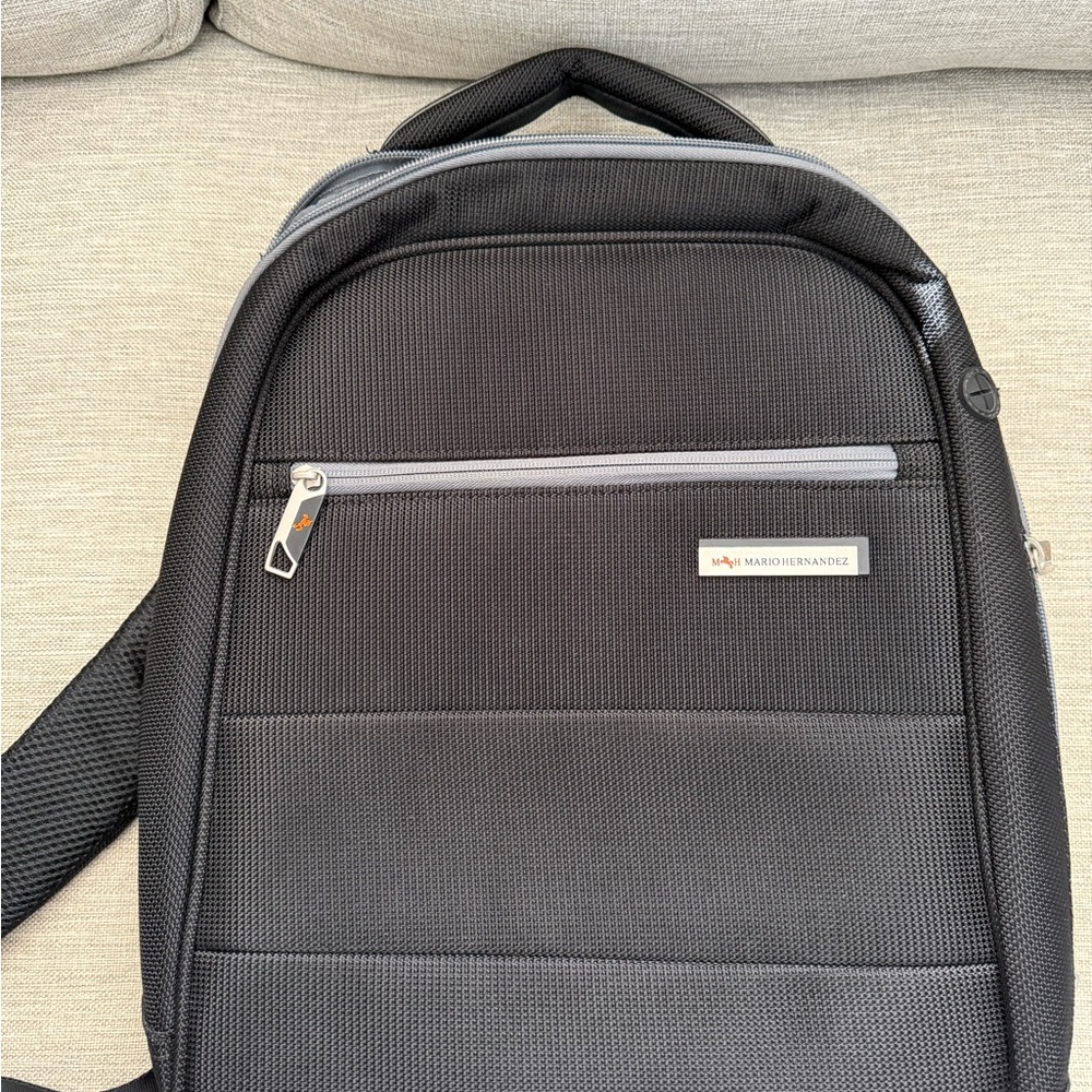 Mario Hernandez Black and Gray Backpack